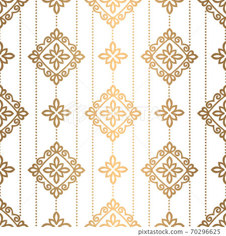 Vintage seamless pattern with ornamental stripes.  70296625