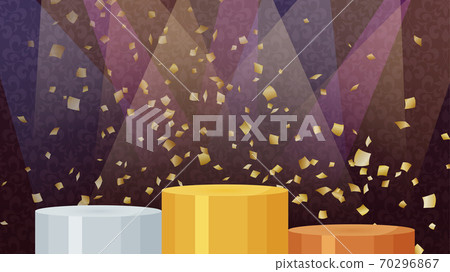 聚光燈下的講台的背景圖_講台儀式_Snowstorm_16：9 70296867