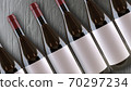 Wine bottles mock up copy space Template for advertising design branding identity 70297234