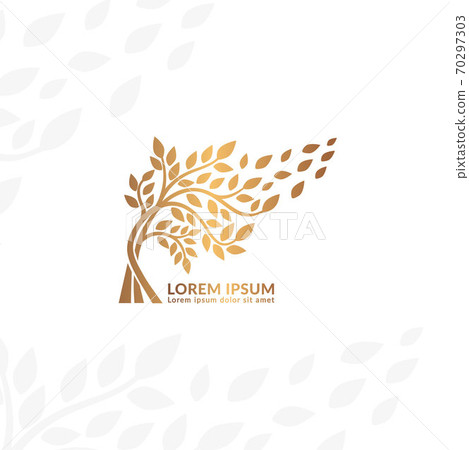 Abstract tree logo. Modern illustration. Abstract tree logo. Modern illustration. 70297303