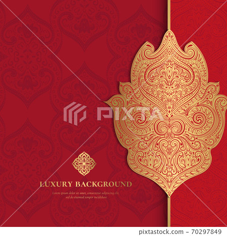 Red and gold luxury background.  70297849