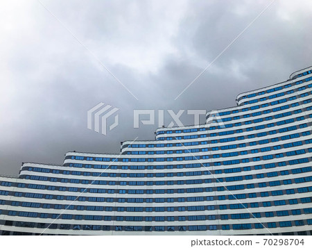 urban landscape against the backdrop of a cloudy 70298704