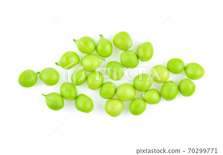 Snow peas isolated on white background 70299771