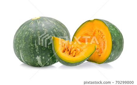 Green pumpkin isolated on white background Green pumpkin isolated on white background 70299800
