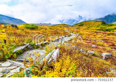 Promenade "Chinguruma Road" from Tateyama Murodo to Otani / Tengu Square Promenade "Chinguruma Road" from Tateyama Murodo to Otani / Tengu Square 70302237
