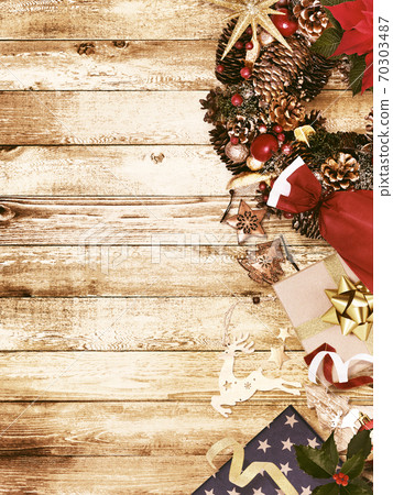 Christmas-inspired vintage background-there are multiple variations 70303487