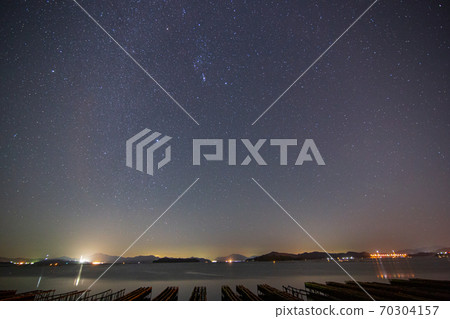 Starscape photo Orion shining in the sky in Setouchi 70304157