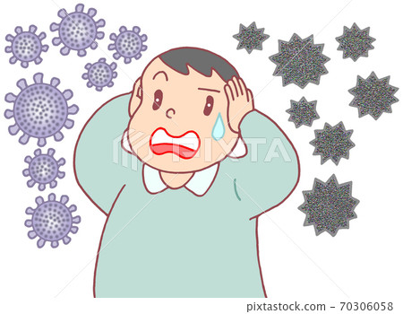 Simultaneous epidemic of corona influenza (male) 70306058