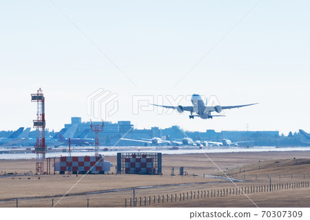 Takeoff of the plane 70307309