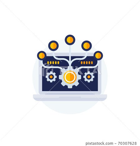 software integration vector illustration 70307628