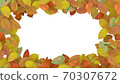 Frame of dead leaves 70307672