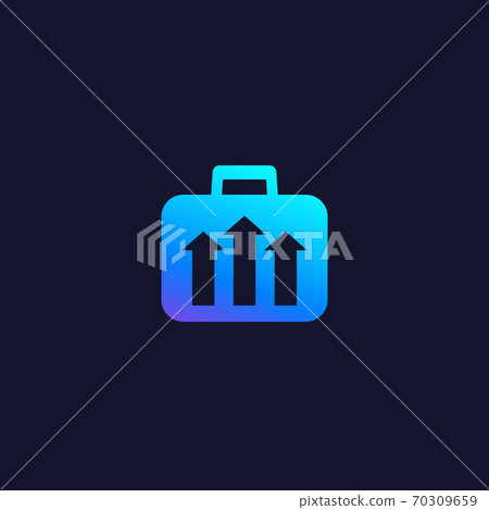 portfolio growth, finance vector icon - Stock Illustration [70309659 ...