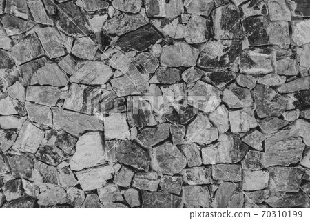 black and white rock wall background 70310199