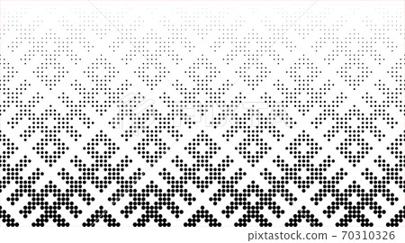 Seamless halftone vector background.Filled with black circles . 54 figures in height. 70310326
