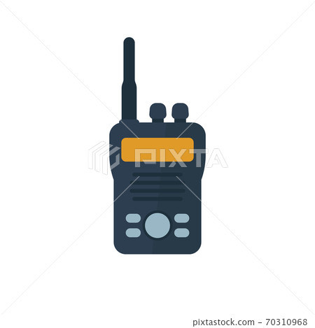 radio set, portable transceiver vector flat icon radio set, portable transceiver vector flat icon 70310968