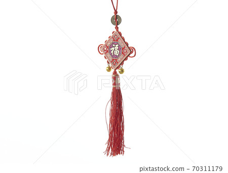Chinese new year knot decoration on white Chinese new year knot decoration on white 70311179