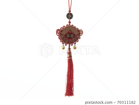 Chinese new year knot decoration on white Chinese new year knot decoration on white 70311182
