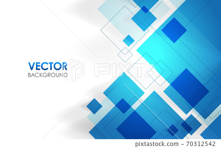 藍色抽象背景廣場 70312542
