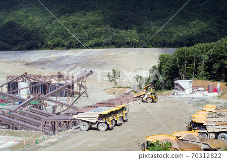 September 2020 Dam construction site Akita Prefecture 70312822