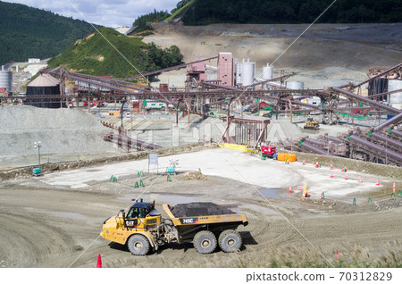 September 2020 Dam construction site Akita Prefecture September 2020 Dam construction site Akita Prefecture 70312829