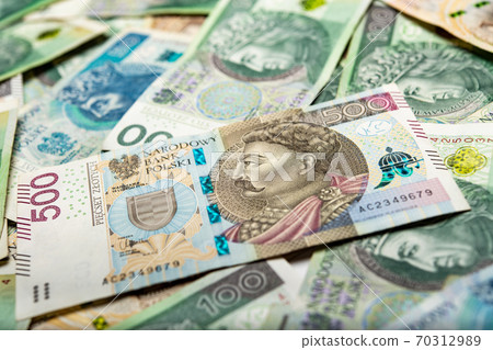 polish paper money or banknotes 70312989