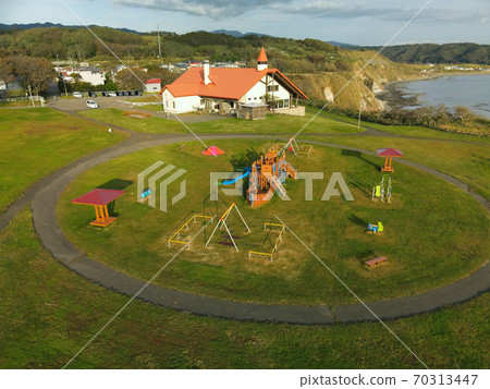 北海道音部町元和台海濱公園的風景鳥瞰圖 北海道音部町元和台海濱公園的風景鳥瞰圖 70313447