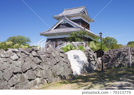 熊本城的西出丸正在恢復中(2020年9月) 熊本城的西出丸正在恢復中(2020年9月) 70313779