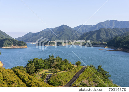 Scenery of Miyagase Dam Toriihara area 70314878