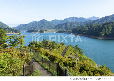 Scenery of Miyagase Dam Toriihara area 70314882