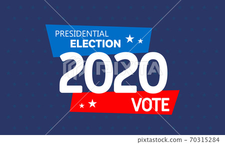 Presidential election vector template. Vote 2020 70315284