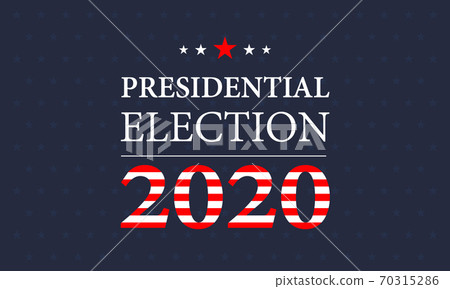 Presidential election vector template. Vote 2020 70315286