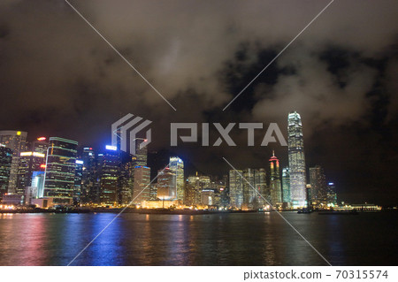 1 June 2007 new CBD at Hong Kong harbour. hong kong 70315574