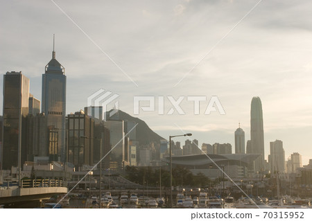 1 June 2007 an Victoria harbour view and Hong Kong skyline 70315952