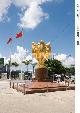 30 May 2007 the Golden bauhinia square in wan chai Hong Kong 30 May 2007 the Golden bauhinia square in wan chai Hong Kong 70316252