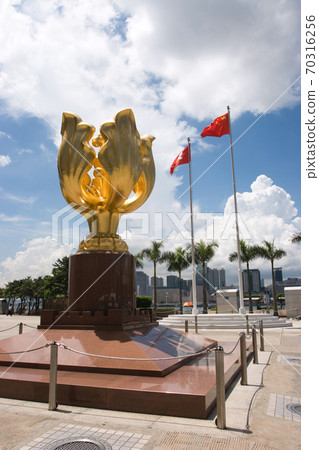 30 May 2007 the Golden bauhinia square in wan chai Hong Kong 70316256