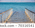 Beautiful coast of the Dead Sea . 70316541