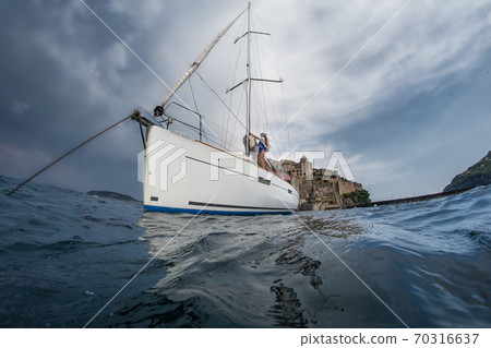 A sailing yacht A sailing yacht 70316637