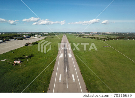 view on runways. empty airfield with no aircraft 70316689
