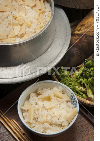Bamboo shoot rice spring food 70317517