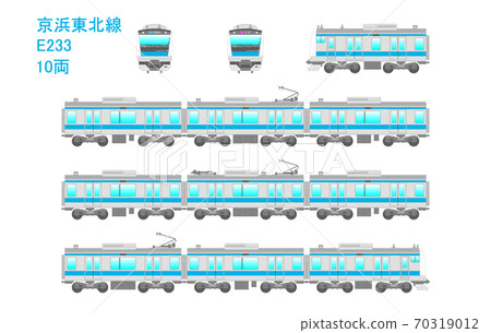Keihin Tohoku Line Shorty 10 cars 70319012
