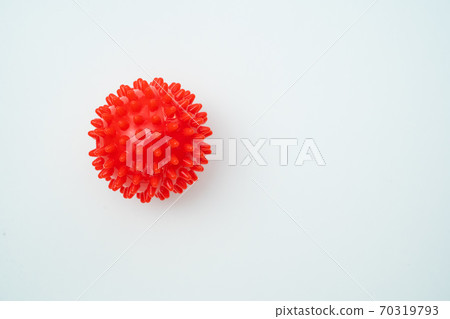 on white model of Coronavirus disease COVID-19 on white model of Coronavirus disease COVID-19 70319793