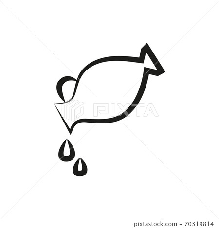 simple zodiac sign aquarius horoscope isolated on white 70319814