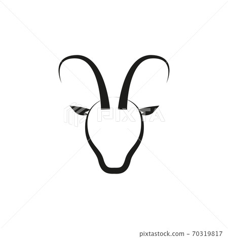 simple zodiac sign capricorn horoscope isolated Stock