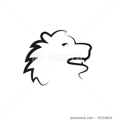simple zodiac sign lion horoscope isolated on white 70319824