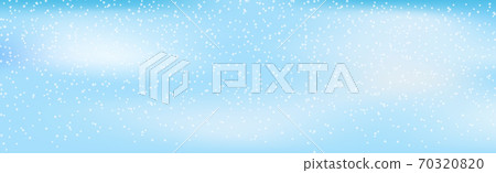 Delicate sky background with falling snowflakes 70320820