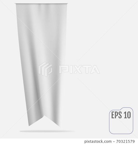 Vector white dovetail flag mockup. Vector white dovetail flag mockup. 70321579