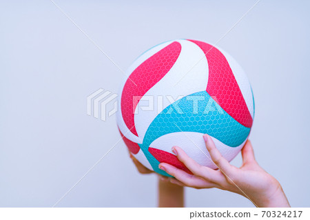Volleyball [Image of sports and club activities] 70324217