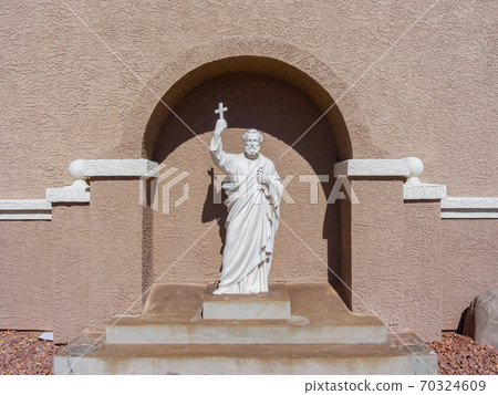 Sunny exterior view of the St Peter the Apostle Sunny exterior view of the St Peter the Apostle 70324609