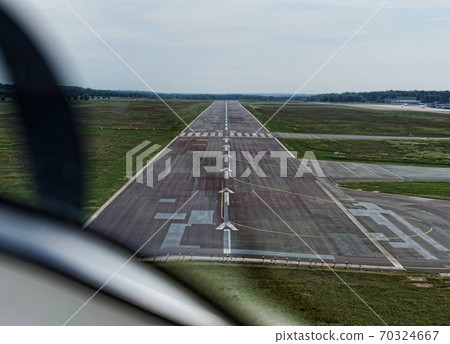 Approach to the runway of Braunschweig Airport Approach to the runway of Braunschweig Airport 70324667