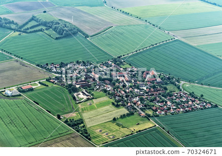 Aerial view from a small airplane 900 meters above sea level Aerial view from a small airplane 900 meters above sea level 70324671